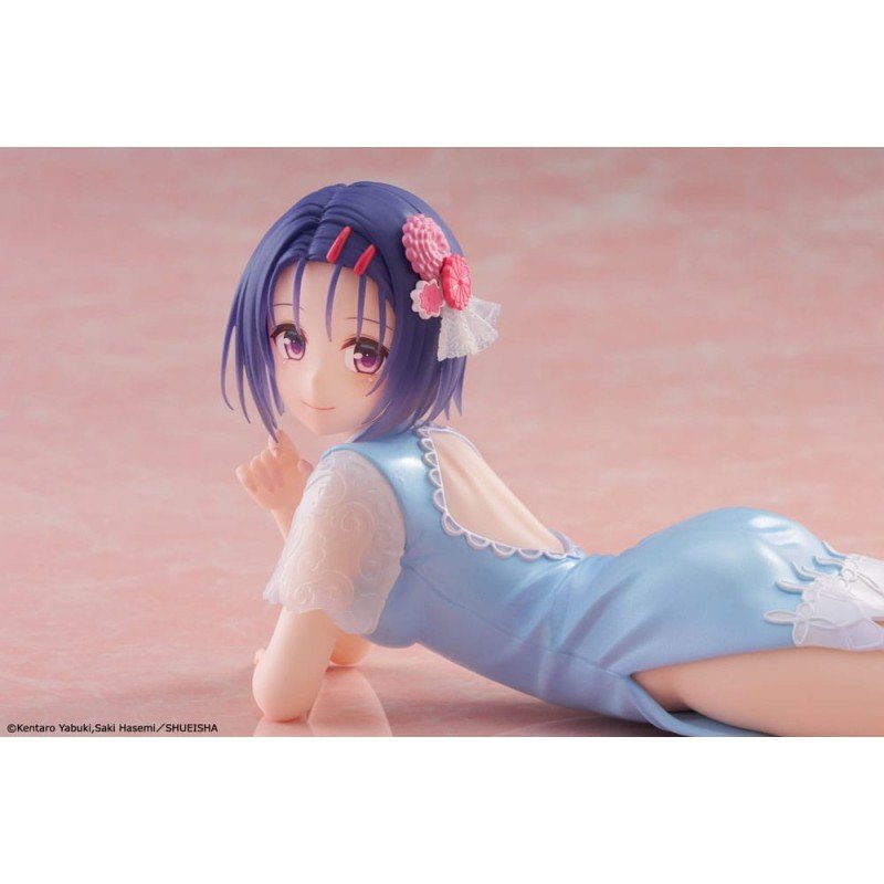 To Love-Ru Darkness beeldje PVC Bureaublad Schattig figuur Haruna Sairenji (China Dress Ver.) 13 cm               