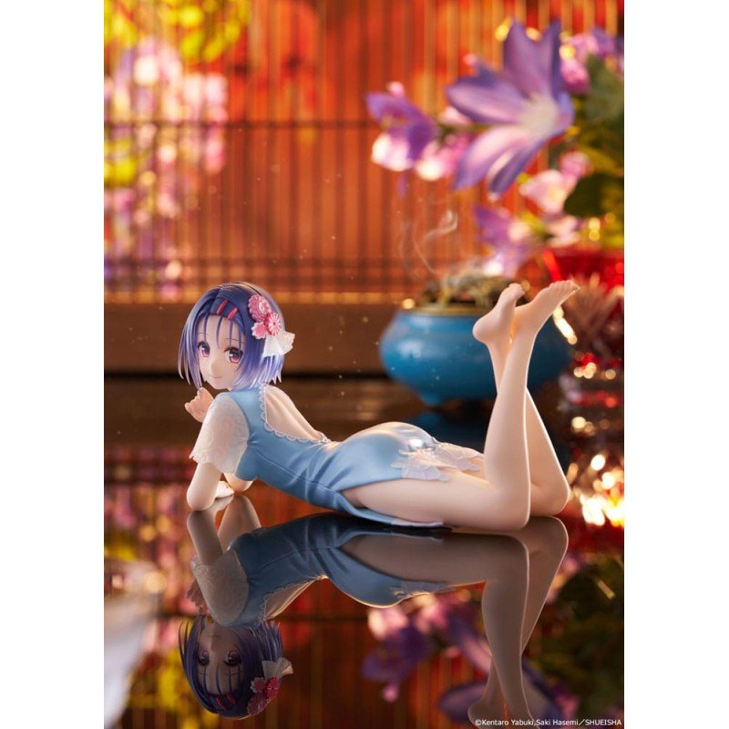 To Love-Ru Darkness beeldje PVC Bureaublad Schattig figuur Haruna Sairenji (China Dress Ver.) 13 cm               