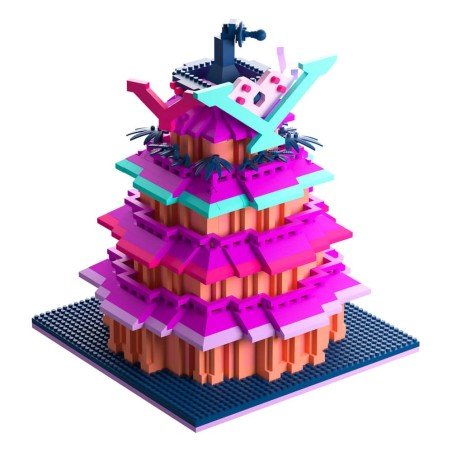 Hazbin Hotel Jeu de blocs de construction V Tower 20 cm         