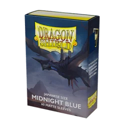 Dragon Shield Japanese size Matte Sleeves - Midnight Blue (60 Sleeves) | 5706569111571