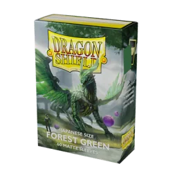 Dragon Shield Japanese size Matte Sleeves - Forest Green (60 Sleeves) | 5706569111564