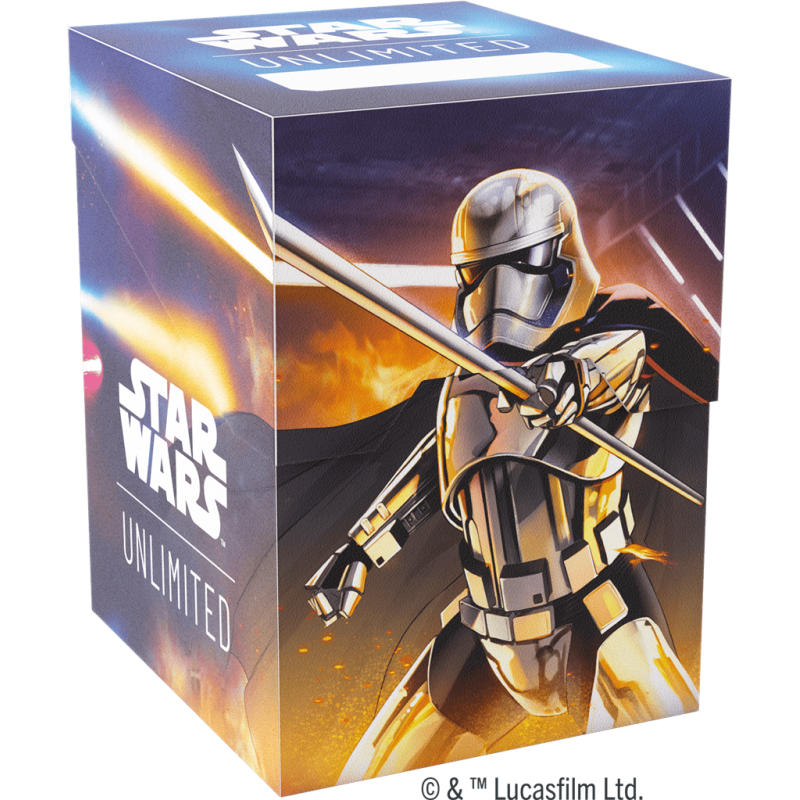 Gamegenic - Star Wars: Unlimited - Soft Crate Deck Box - Captain Phasma/Stormtrooper