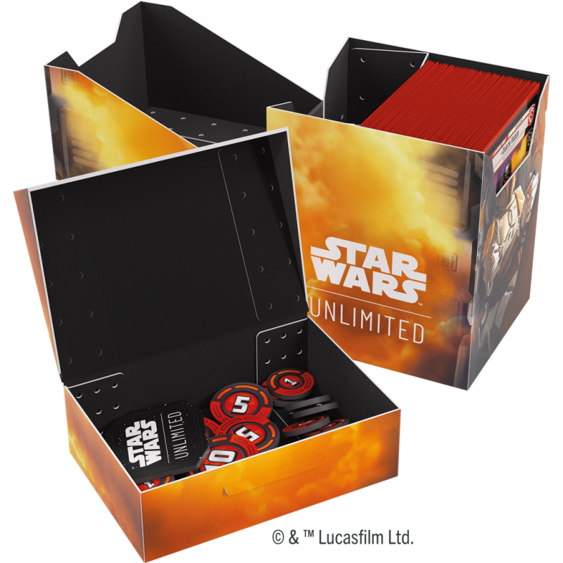 Gamegenic - Star Wars: Unlimited - Soft Crate Deck Box - Boba Fett/Fett's Firespray