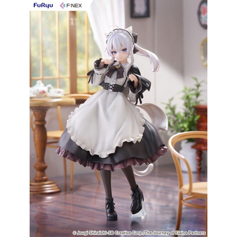 Wandering Witch: The Journey of Elaina F:NEX statuette PVC 1/7 Elaina Maid costume with cat ears Ver. 24 cm  
