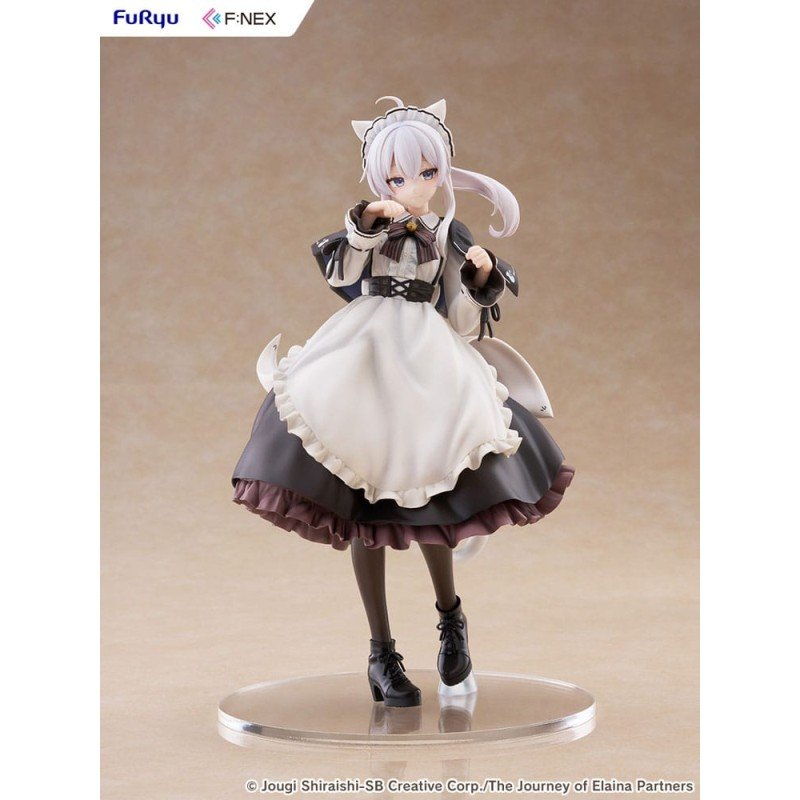 Wandering Witch: The Journey of Elaina F:NEX statuette PVC 1/7 Elaina Maid costume with cat ears Ver. 24 cm  