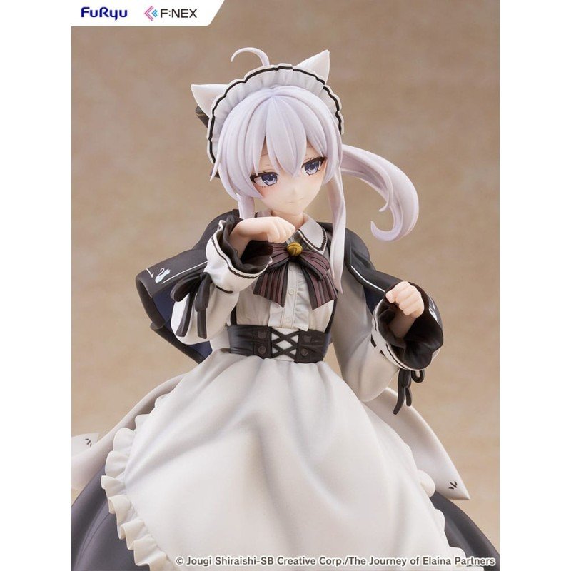 Zwervende Heks: De Reis van Elaina F:NEX beeldje PVC 1/7 Elaina Dienstmaagd kostuum met kattenoren Ver. 24 cm  