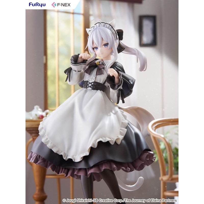 Wandering Witch: The Journey of Elaina F:NEX statuette PVC 1/7 Elaina Maid costume with cat ears Ver. 24 cm  