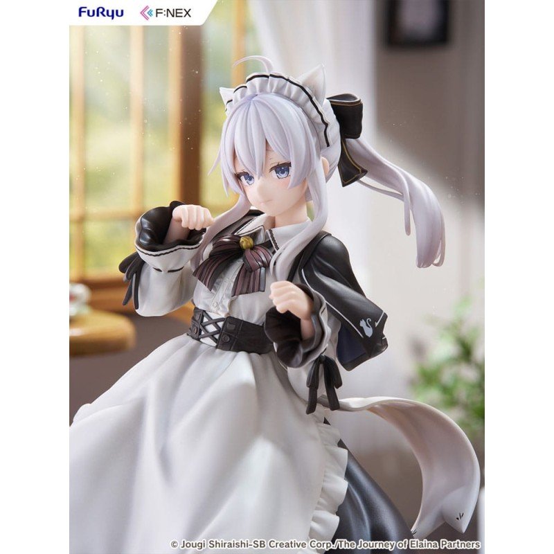 Wandering Witch: The Journey of Elaina F:NEX statuette PVC 1/7 Elaina Maid costume with cat ears Ver. 24 cm  