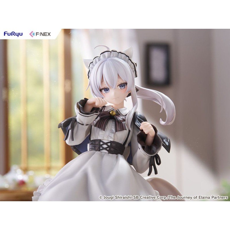 Wandering Witch: The Journey of Elaina F:NEX statuette PVC 1/7 Elaina Maid costume with cat ears Ver. 24 cm  
