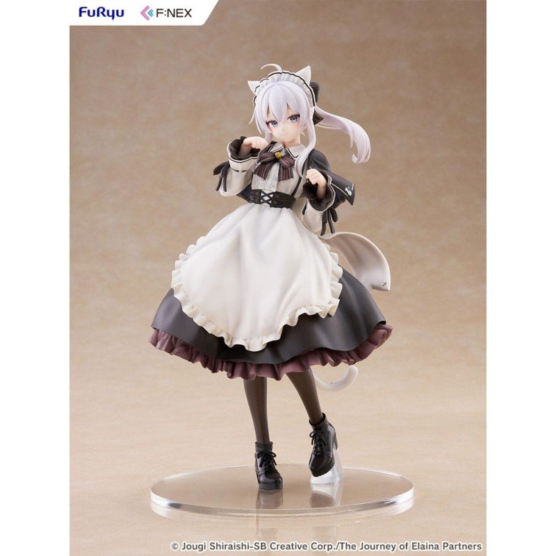 Wandering Witch: The Journey of Elaina F:NEX statuette PVC 1/7 Elaina Maid costume with cat ears Ver. 24 cm  