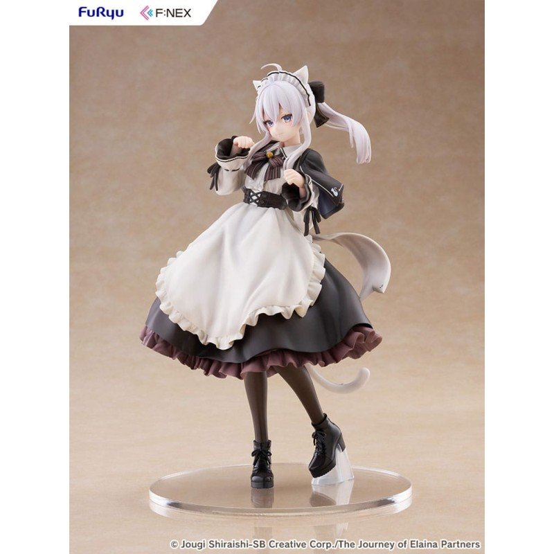 Zwervende Heks: De Reis van Elaina F:NEX beeldje PVC 1/7 Elaina Dienstmaagd kostuum met kattenoren Ver. 24 cm  
