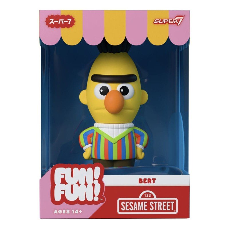 1, Rue Sésame figurine Soft Vinyl FUN! FUN! Wave 02 Bert 13 cm  