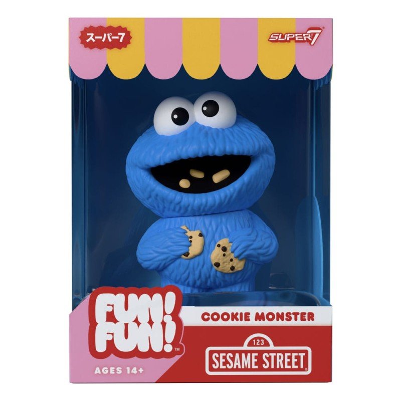 1, Rue Sésame figurine Soft Vinyl FUN! FUN! Wave 02 Cookie Monster 13 cm   