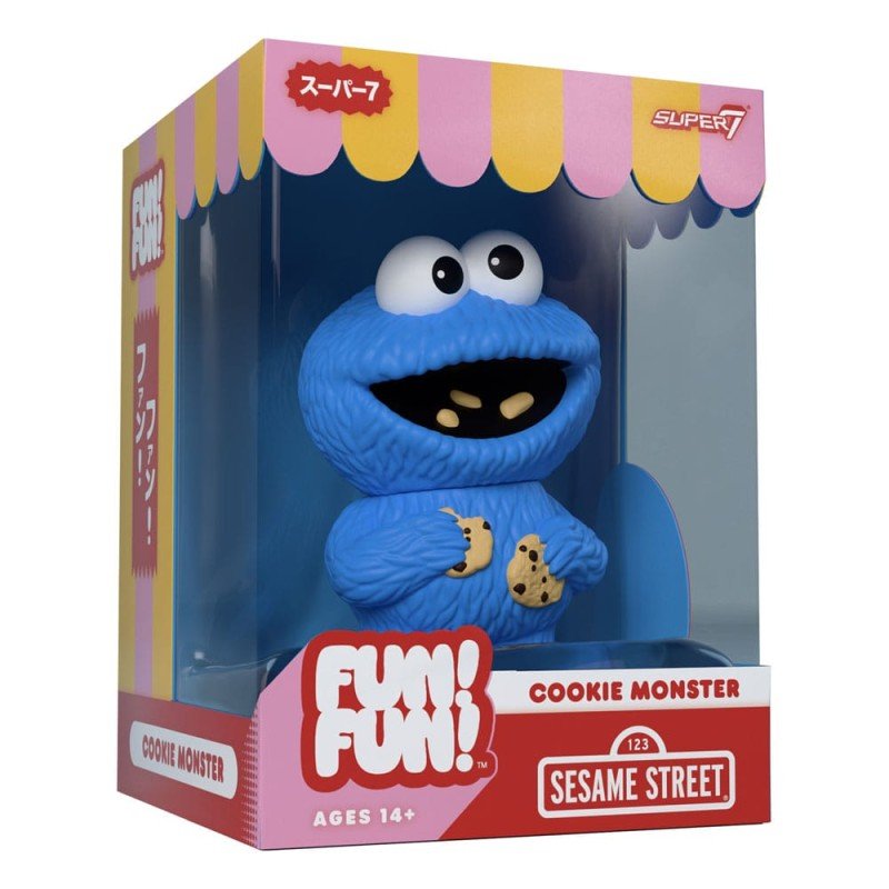 1, Sesamstraat Beeldje Zacht Vinyl PLEZIER! LEUK! Golf 02 Koekjesmonster 13 cm   