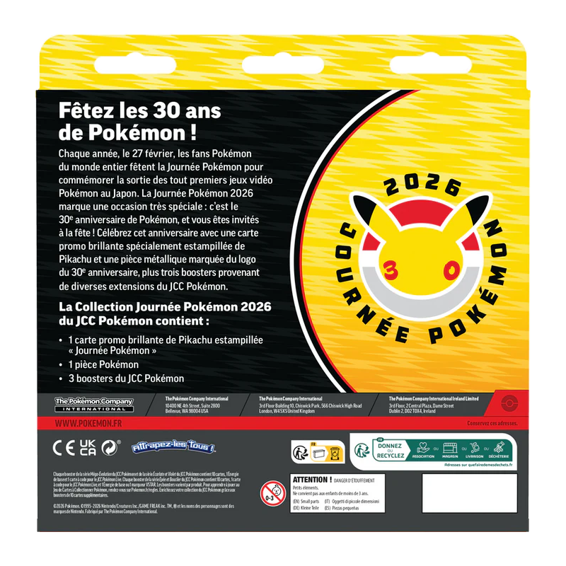 Pokémon - Coffret Pokemon Day 2026 (3 bst + carte promo) | FR