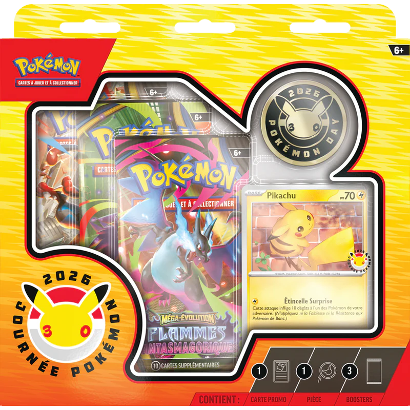 Pokémon - Coffret Pokemon Day 2026 (3 bst + carte promo) | FR