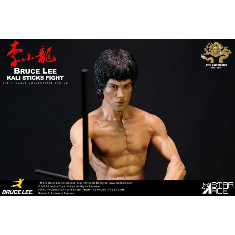 Operatie Draak Mijn Favoriete Film beeldje 1/6 Bruce Lee Kali Stokken Gevecht Normale kelder Versie 30 cm