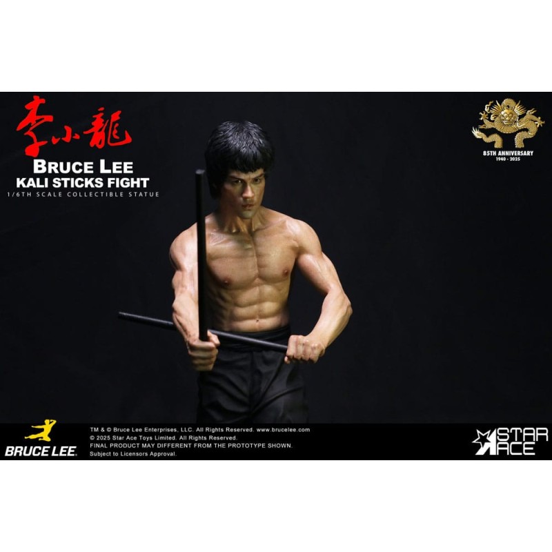 Operation Dragon My Favourite Movie statuette 1/6 Bruce Lee Kali Sticks Fight Deluxe Basement Version 30 cm