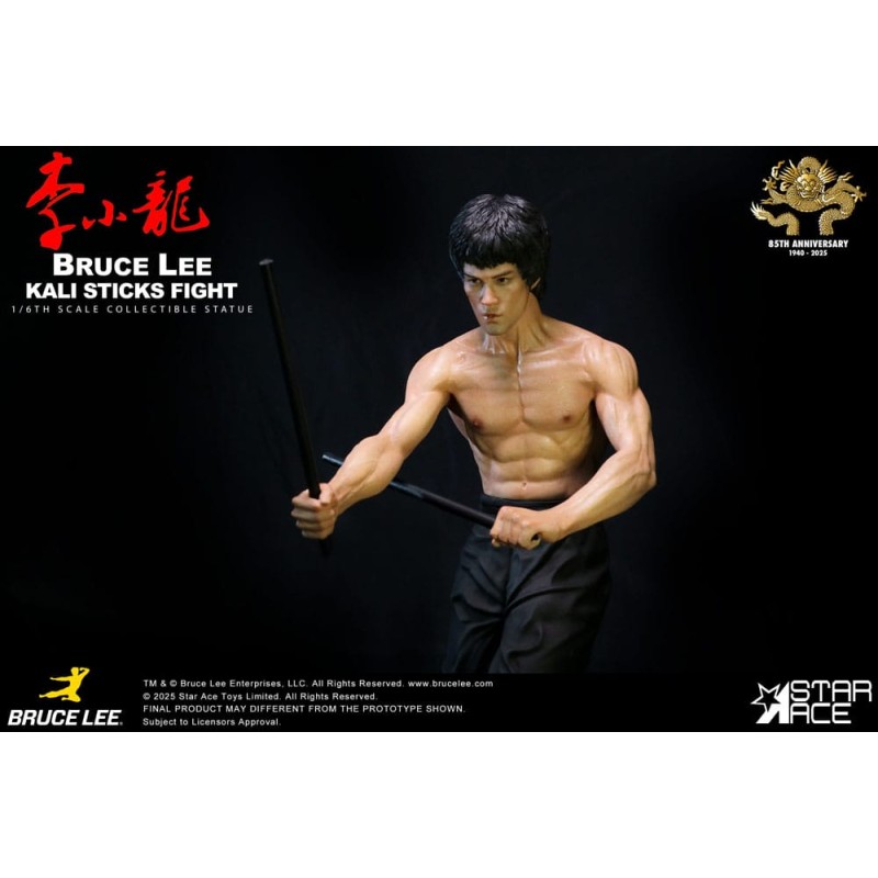Operation Dragon My Favourite Movie statuette 1/6 Bruce Lee Kali Sticks Fight Deluxe Basement Version 30 cm