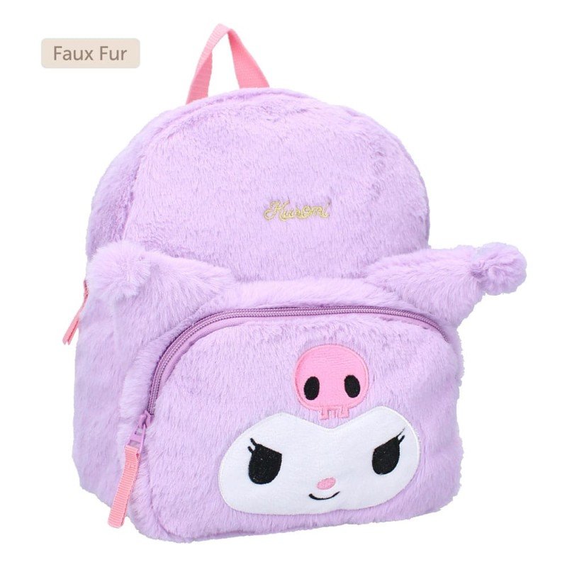 Sanrio Kuromil Fluffy Festival Paarse Rugzak 26 cm