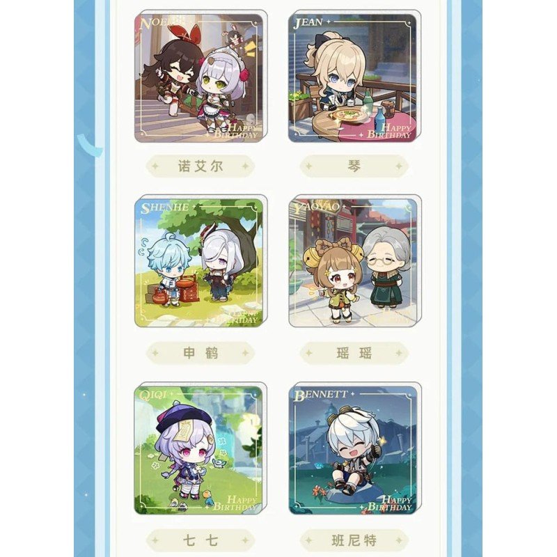 Genshin Impact assortiment boîte-mystère aimants Box B Display (15)