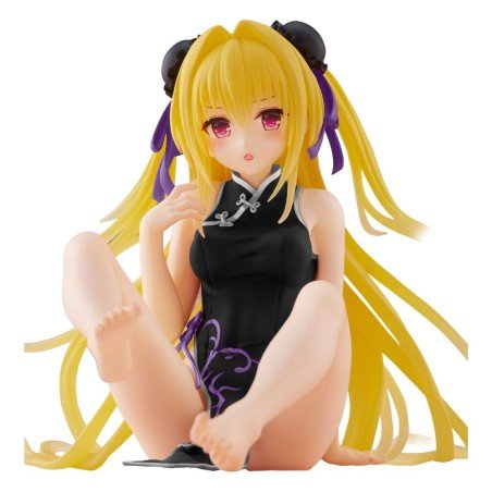 To Love-Ru Darkness beeldje PVC Desktop Schattige Figuur Golden Darkness (China Dress Ver.) Vernieuwing 13 cm               
