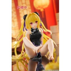 To Love-Ru Darkness beeldje PVC Desktop Schattige Figuur Golden Darkness (China Dress Ver.) Vernieuwing 13 cm               