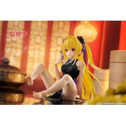 To Love-Ru Darkness statuette PVC Desktop Cute Figure Golden Darkness (China Dress Ver.) Renewal 13 cm               