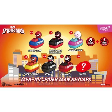 Spider Man assortiment figurines Mini Egg Attack Blind Box keycaps 5 cm (6)