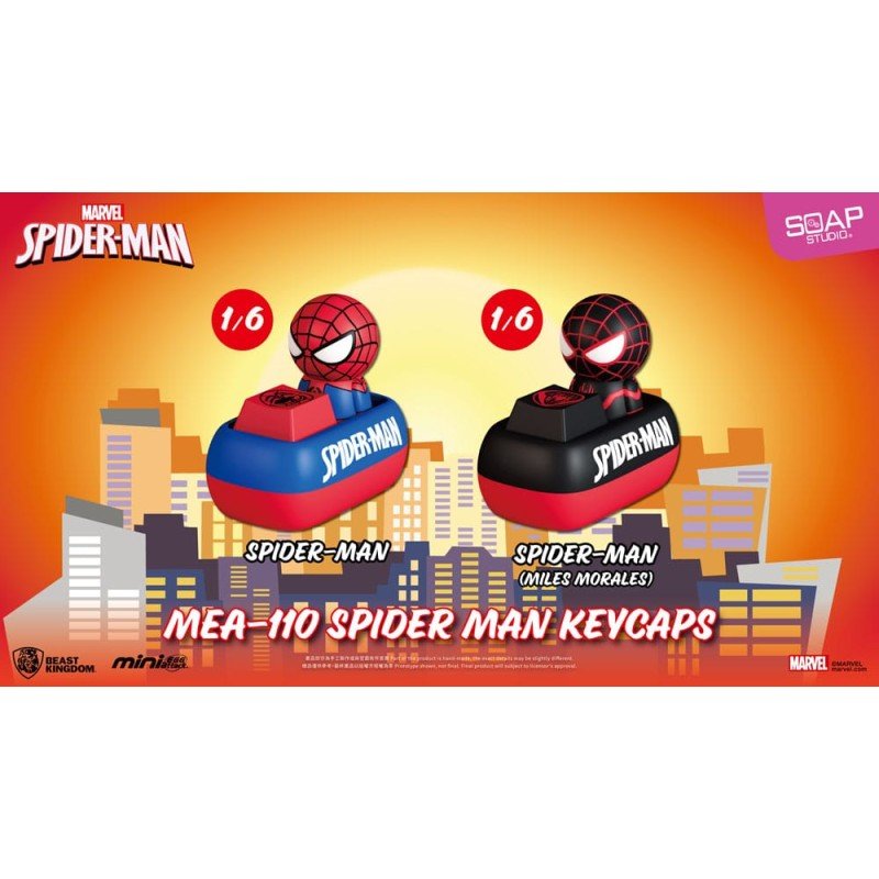 Spider Man assortiment figurines Mini Egg Attack Blind Box keycaps 5 cm (6)