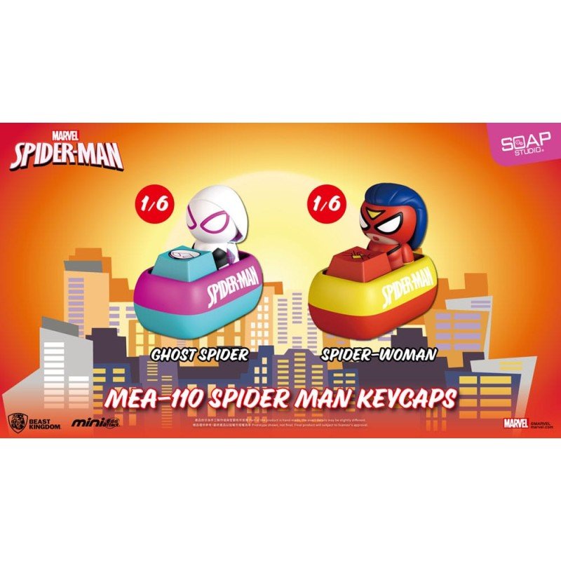 Spider Man Assorted Minifigures Mini Egg Attack Blind Box keycaps 5 cm (6)