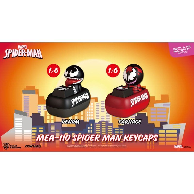 Spider Man Assorted Minifigures Mini Egg Attack Blind Box keycaps 5 cm (6)