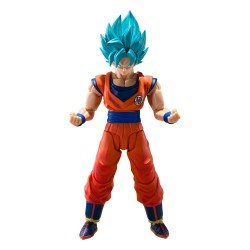 Dragon Ball Super Figuur S.H.Figuarts Super Saiyan God Super Zoon Goku (Blauwe kracht die Limieten overstijgt) 15 cm       