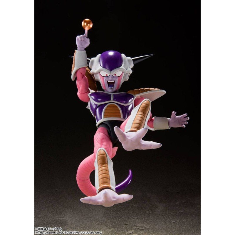 Dragon Ball Z Figuur S.H. Figuarts Frieza (First Form) & Frieza Pod Heruitgave 11 cm