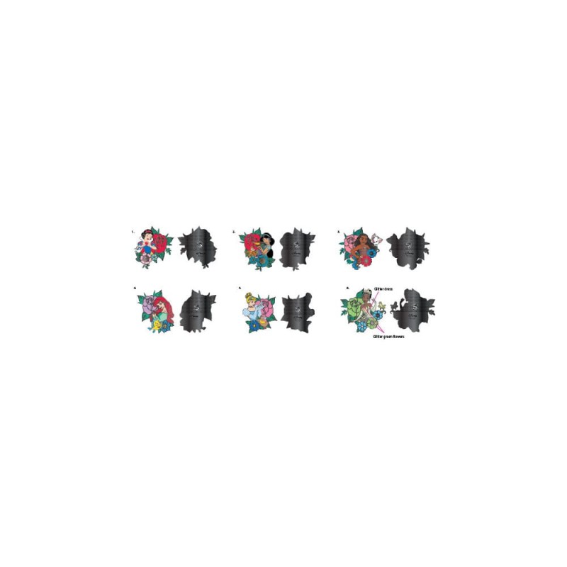 Disney Loungefly POP! Princess Tattoo enamel pin assortment pin 3 cm (12)