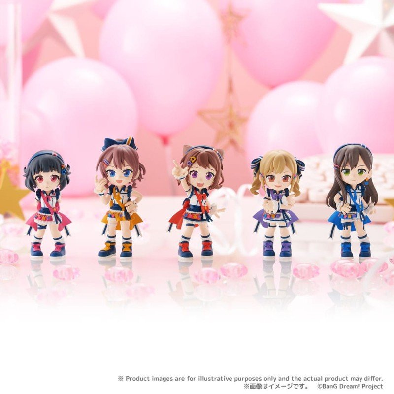 BanG Dream! Poppin'Party Assorted PVC Figurines PalVerse 9 cm (6)