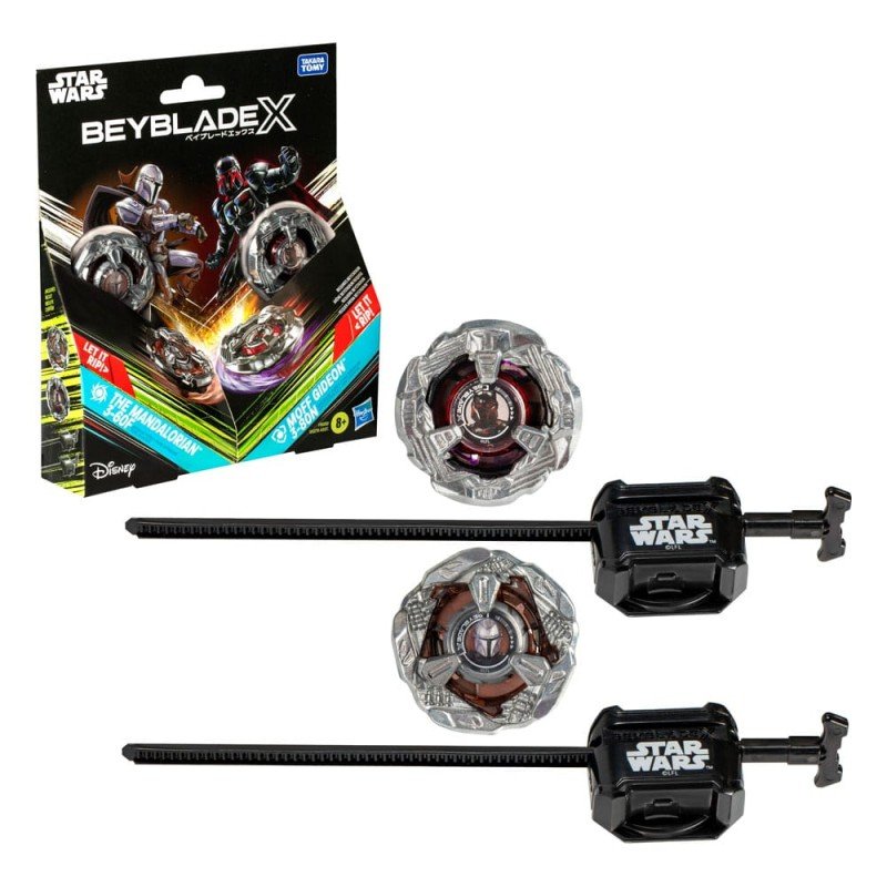 Beyblade X et Star Wars Collab The Mandalorian 3-60F vs. Moff Gideon 3-80N