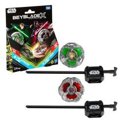 Beyblade X et Star Wars Collab Luke Skywalker 4-80B vs. Darth Vader 4-60B