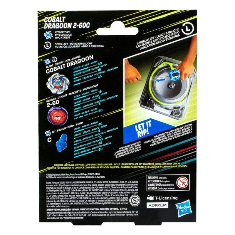 Beyblade X Cobalt Dragoon 2-60C Lanceerpakket