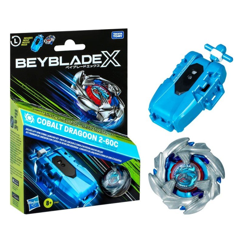 Beyblade X pack de lanceur Cobalt Dragoon 2-60C