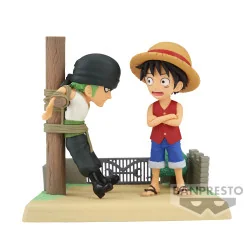 One Piece - Figurine PVC World Collectable Figure Log Stories - Monkey.D.Luffy & Roronoa Zoro 7 cm