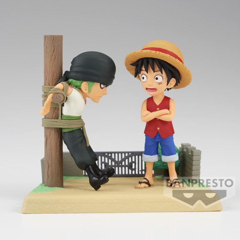 One Piece - Figurine PVC World Collectable Figure Log Stories - Monkey.D.Luffy & Roronoa Zoro 7 cm