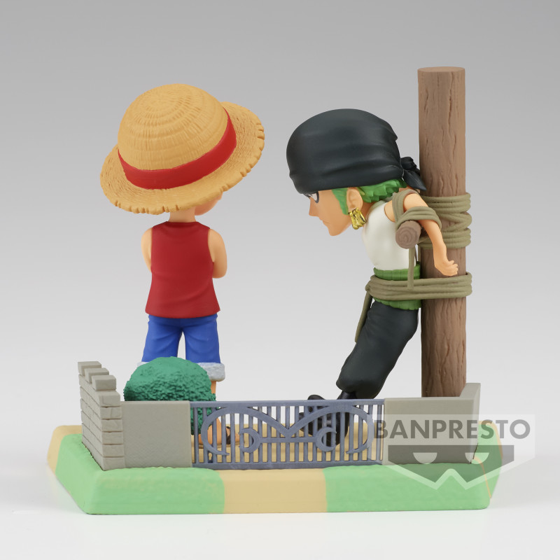 One Piece - PVC Figurine World Collectable Figure Log Stories - Monkey.D.Luffy & Roronoa Zoro 7 cm