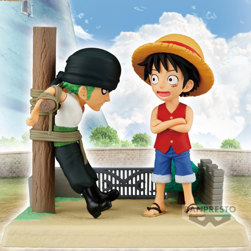 One Piece - PVC Beeldje Wereld Collectable Figuur Log Stories - Monkey.D.Luffy & Roronoa Zoro 7 cm