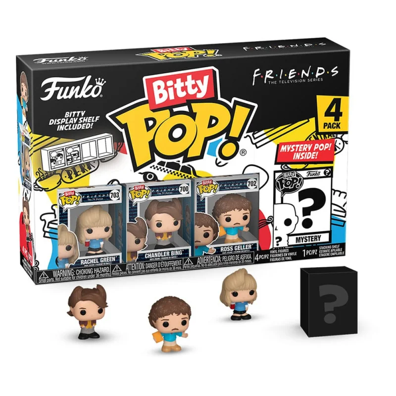 Friends Pack 4 Figurines Bitty Funko POP! Vinyl 80's Rachel 2,5 cm | 889698730488