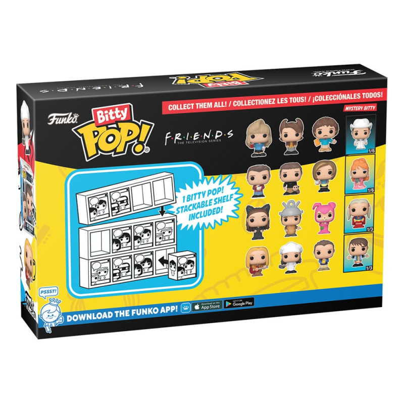 Friends Pack 4 Figurines Bitty Funko POP! Vinyl Monica as Catwoman 2,5 cm