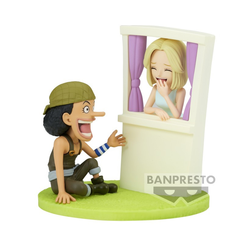 One Piece - Figurine PVC World Collectable Figure Log Stories - Usopp & Kaya 7 cm