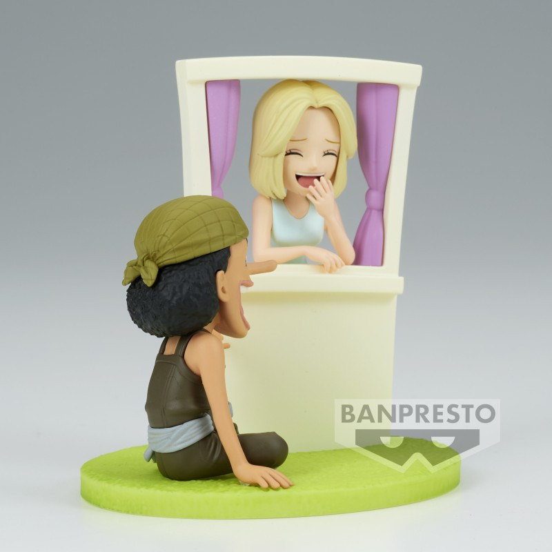 One Piece - Figurine PVC World Collectable Figure Log Stories - Usopp & Kaya 7 cm