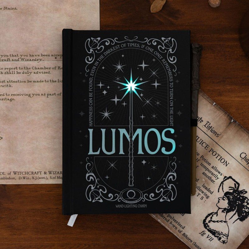 Harry Potter Premium A5 Notitieboekje met Lumos Maxima Light