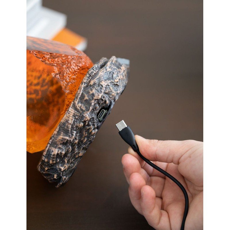 Jurassic Park-lamp met USB-C amber